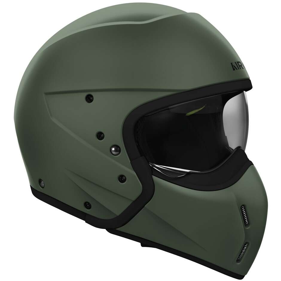 Airoh J110 COLOR Jet Motorcycle Helmet, Matte Military Green