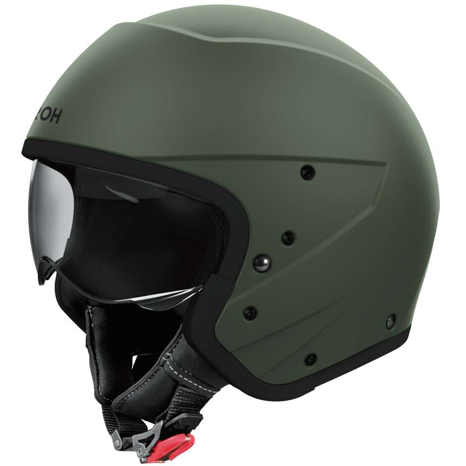 Airoh J110 COLOR Jet Motorcycle Helmet, Matte Military Green