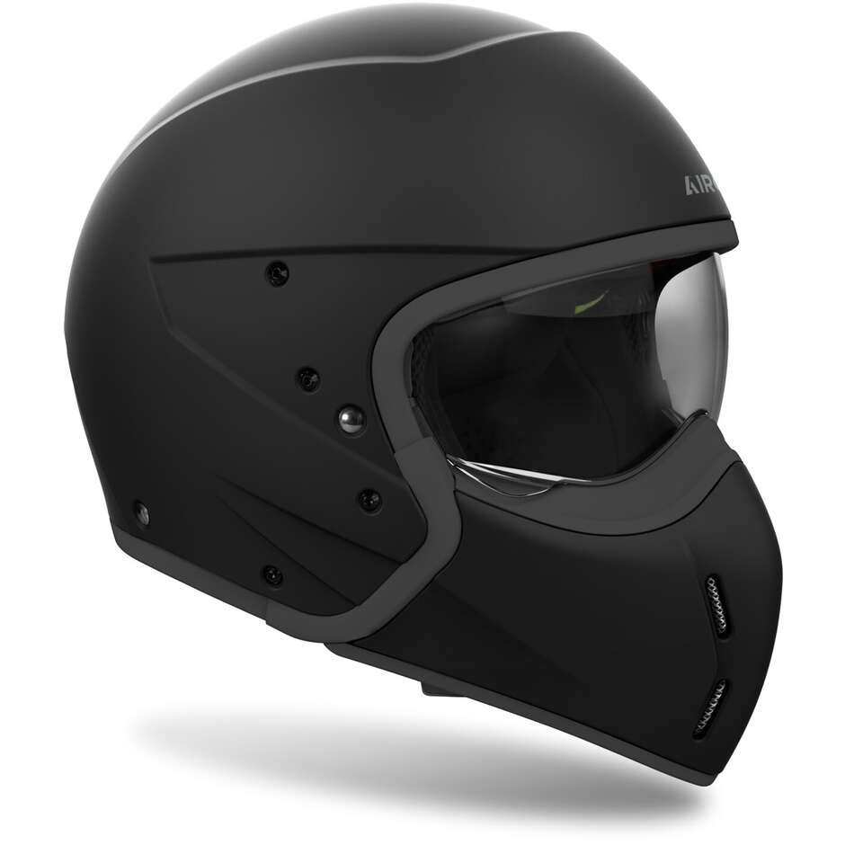 Airoh J110 COLOR Mattschwarzer Motorrad-Jethelm