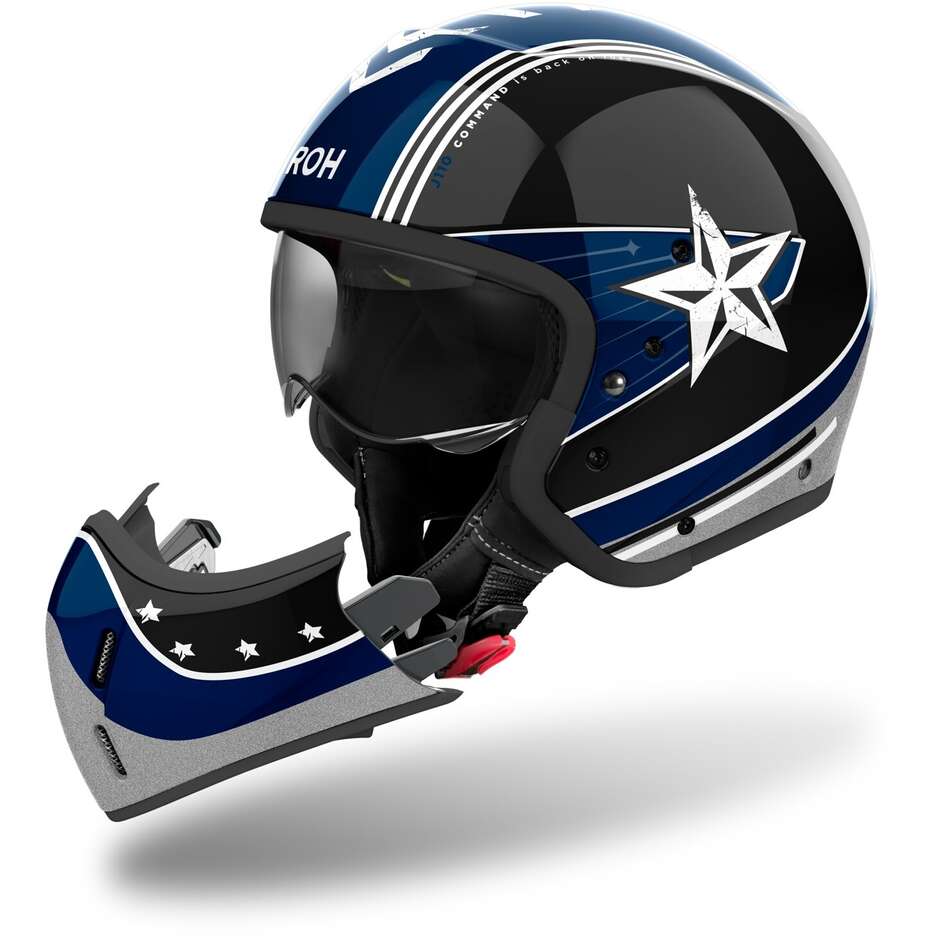 Airoh J110 COMMAND Octane Glänzender Jet-Motorradhelm