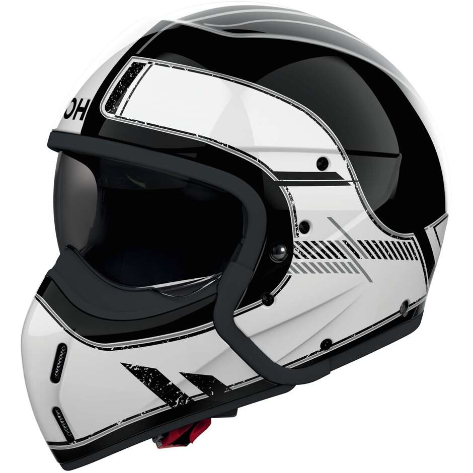 Airoh J110 RASTER Jet-Motorradhelm, glänzend weiß