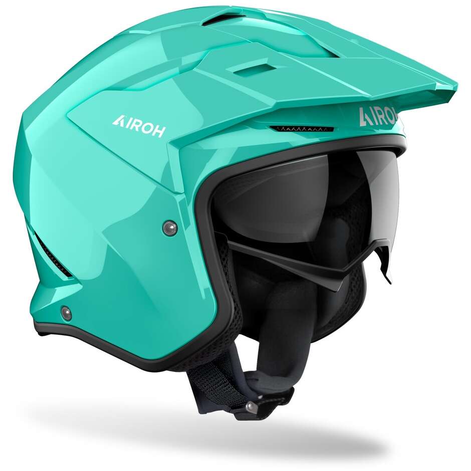 Airoh KOMBAKT COLOR Glossy Aquamarine Jet Motorcycle Helmet