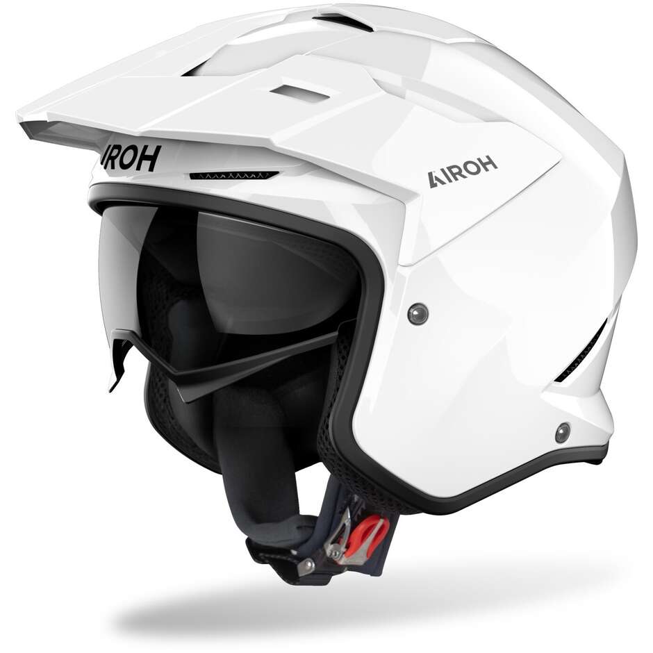 Airoh KOMBAKT COLOR Glossy White Motorcycle Jet Helmet
