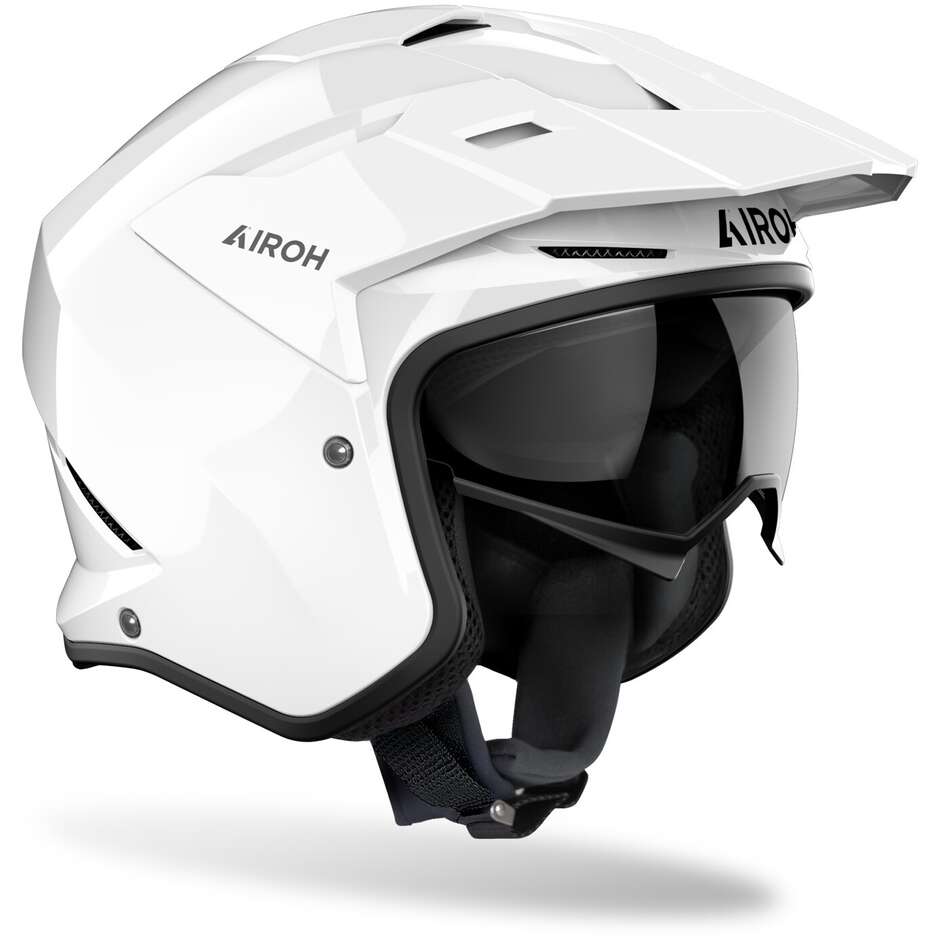 Airoh KOMBAKT COLOR Glossy White Motorcycle Jet Helmet