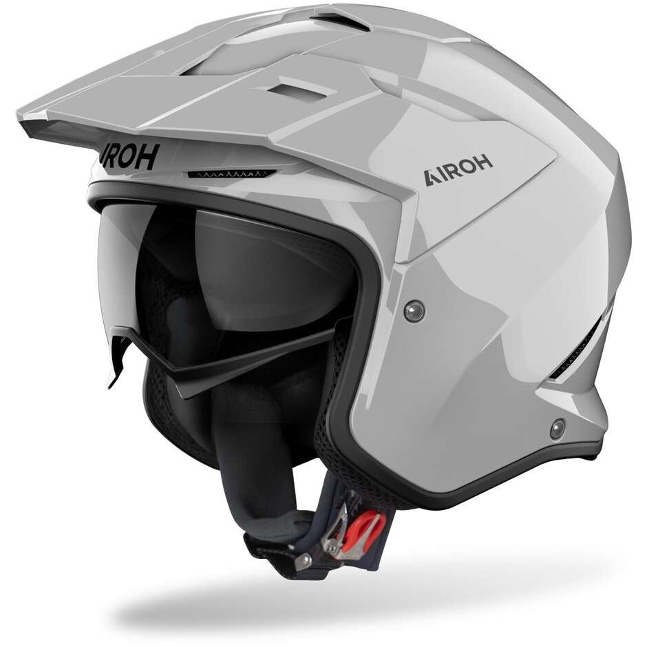 Airoh KOMBAKT COLOR Jet Motorcycle Helmet, Dark Concrete Gloss