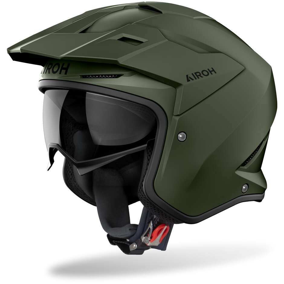 Airoh KOMBAKT COLOR Matt Militärgrüner Motorradhelm