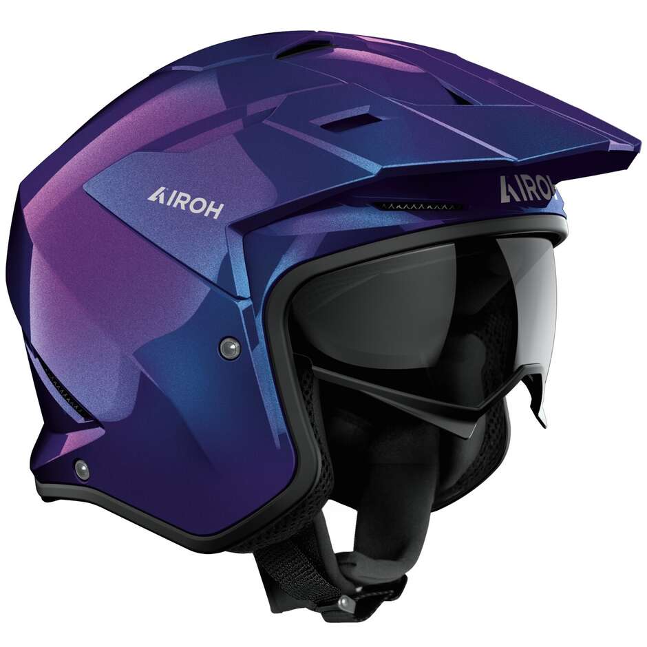 Airoh KOMBAKT SHIMMER Glossy Jet Motorradhelm