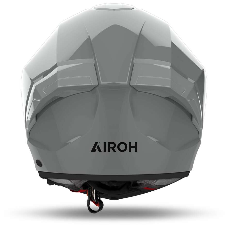 Airoh MATRYX Integral-Motorradhelm in glänzender grauer Zementfarbe