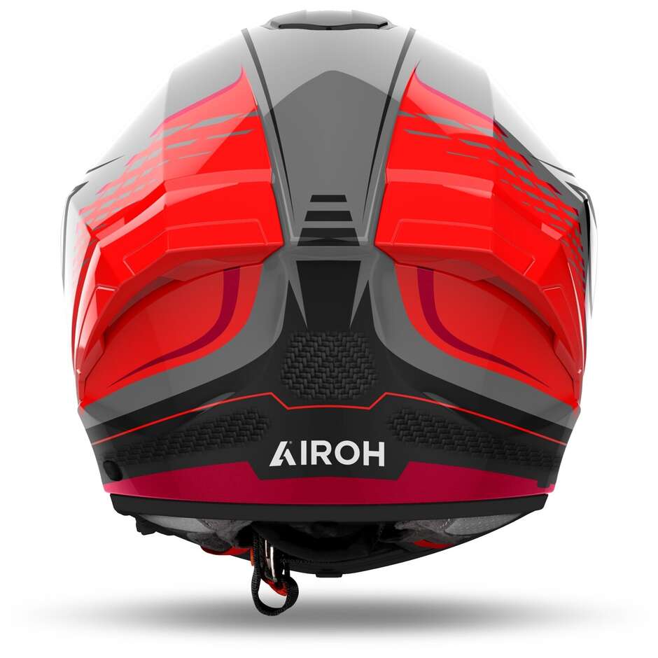Airoh MATRYX ROCKET Integral-Motorradhelm, glänzendes Rot