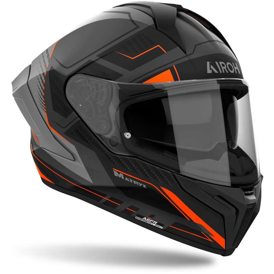 Airoh MATRYX ROCKET Integral-Motorradhelm Matt Orange
