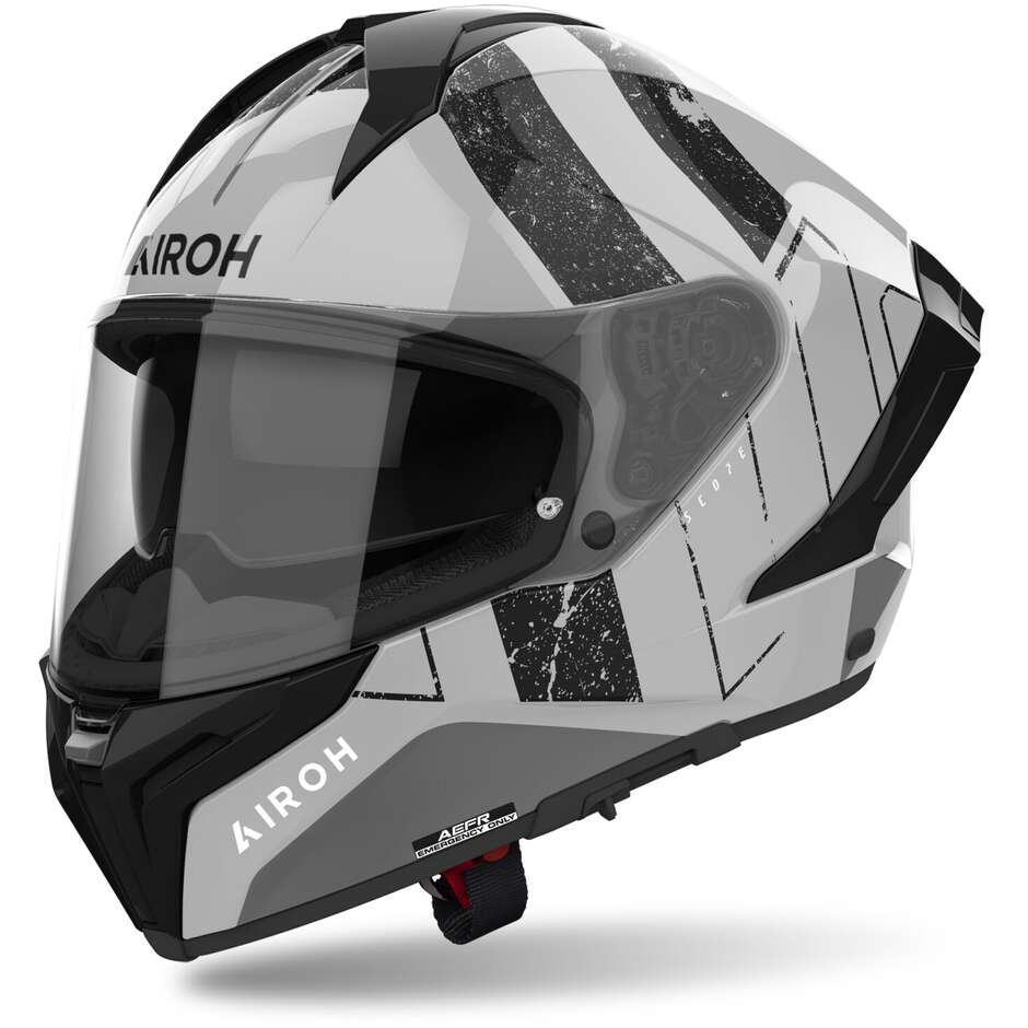 Airoh MATRYX SCOPE Full Face Motorcycle Helmet Glossy Light Grey