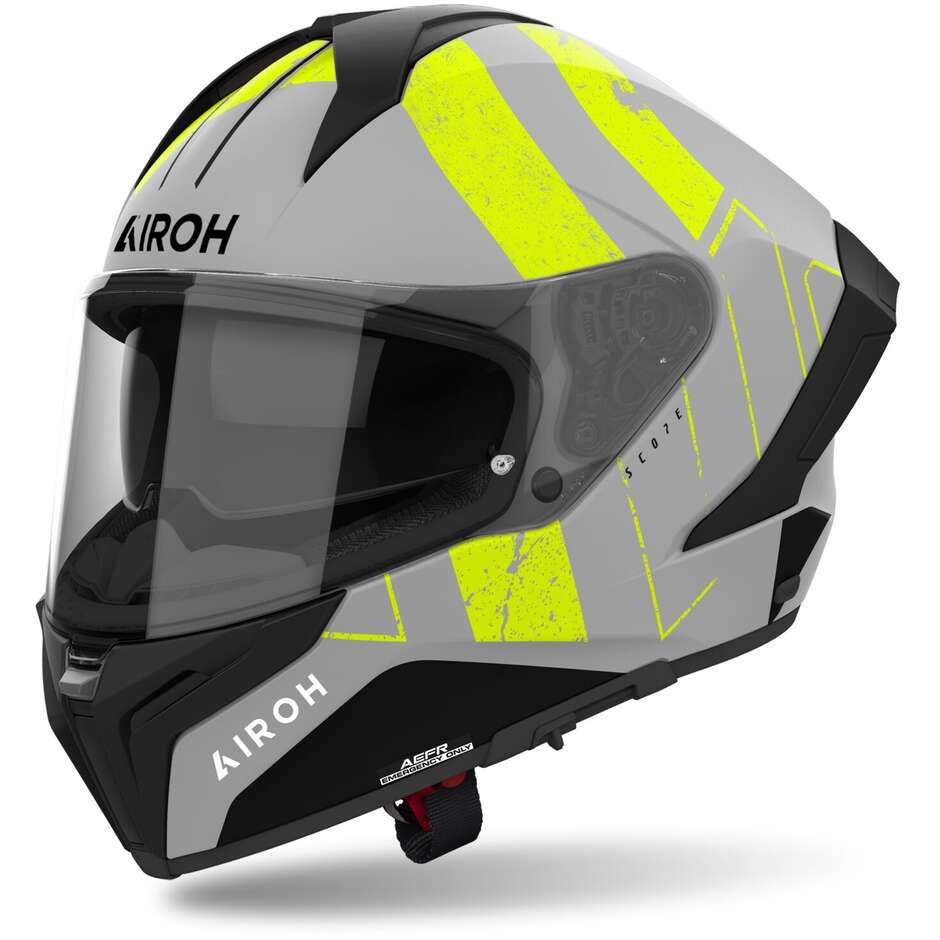 Airoh MATRYX SCOPE Full Face Motorcycle Helmet Matt Yellow