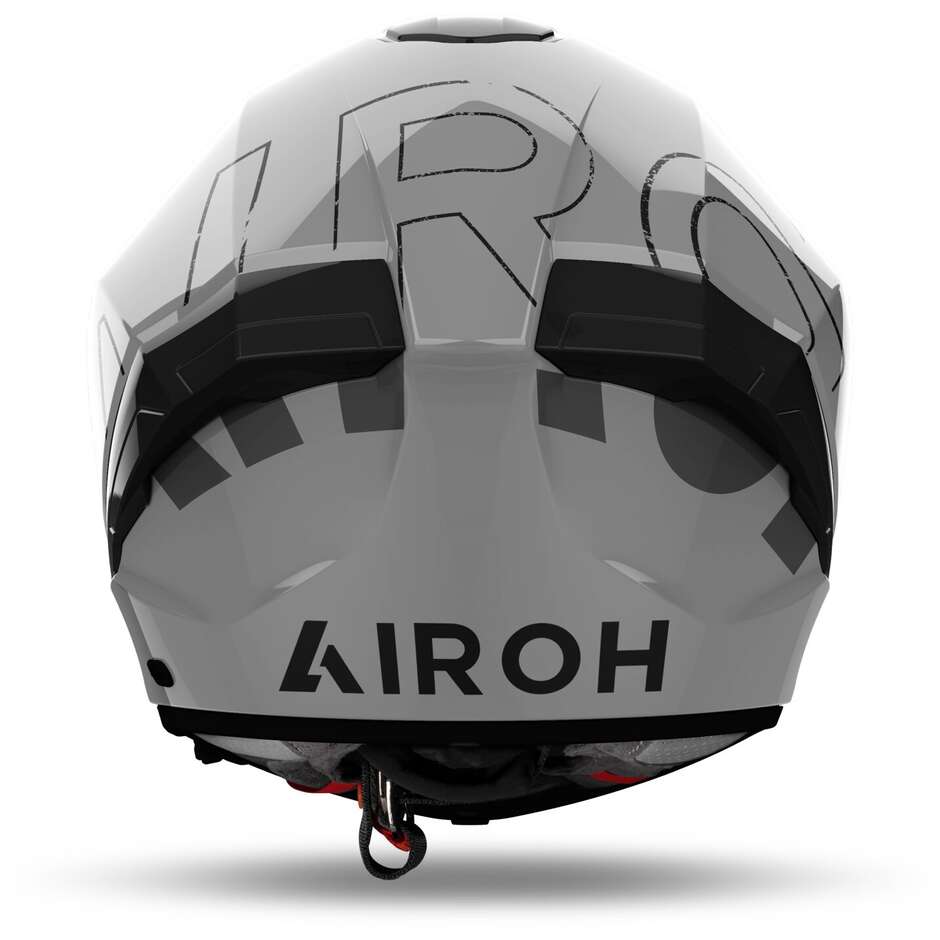 Airoh MATRYX SCOPE Integral-Motorradhelm, glänzendes Hellgrau