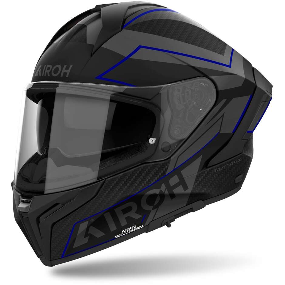 Airoh MATRYX SENTINEL Full Face Motorcycle Helmet Matt Blue