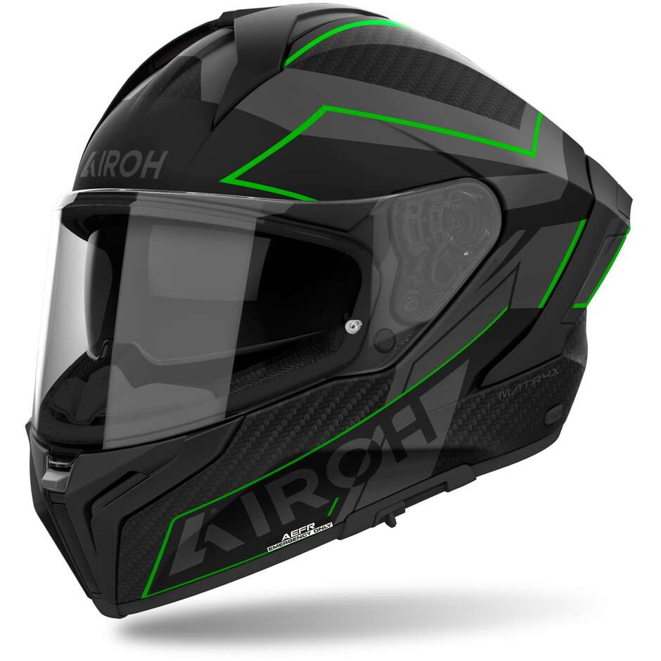 Airoh MATRYX SENTINEL Full Face Motorcycle Helmet Matt Green