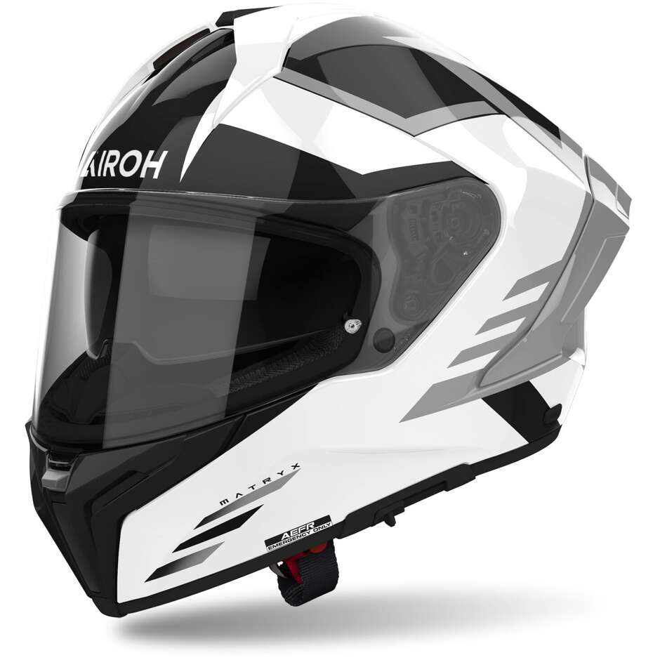 Airoh MATRYX THRON Full Face Motorcycle Helmet Glossy White