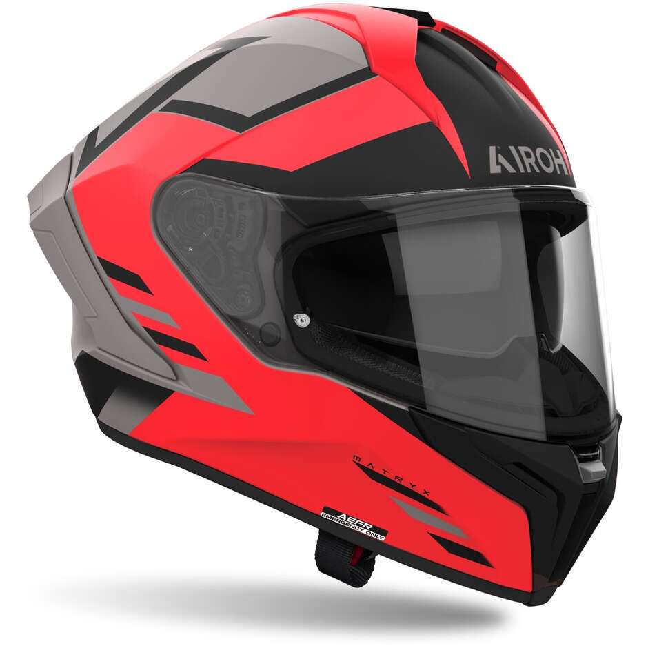Airoh MATRYX THRON Full Face Motorcycle Helmet Matt Orange