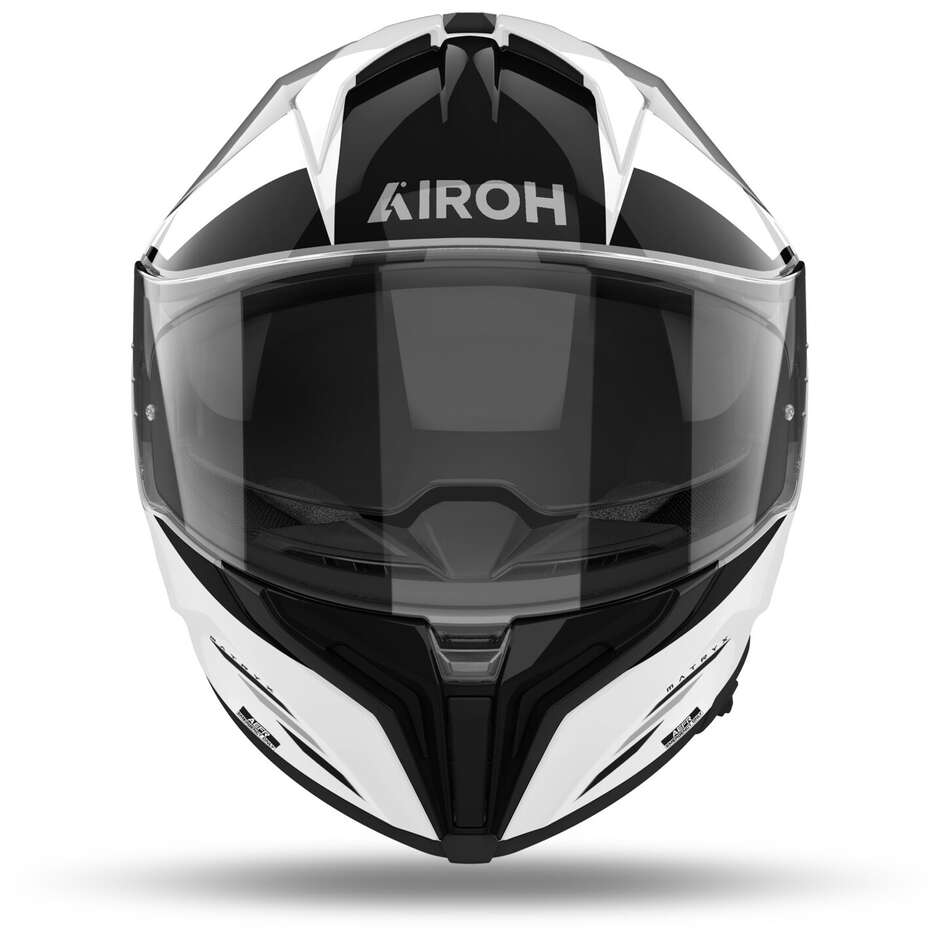 Airoh MATRYX THRON Integral-Motorradhelm, glänzend weiß