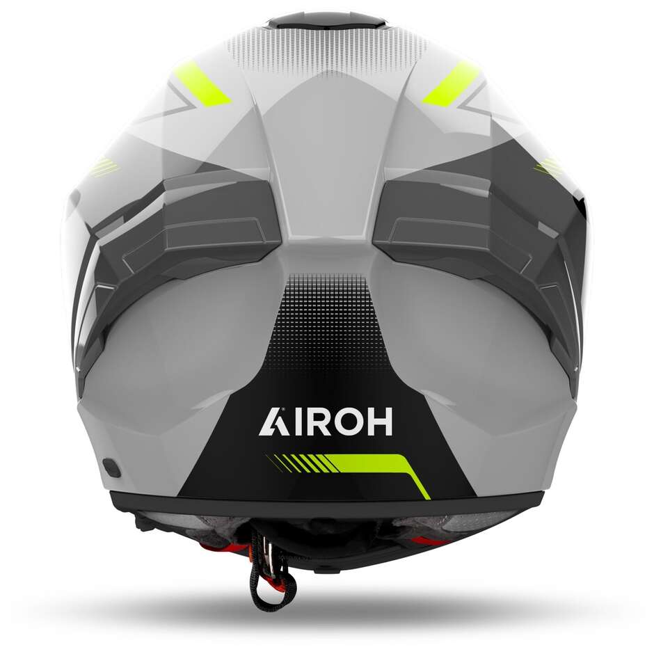 Airoh MATRYX WIDE Integral-Motorradhelm, glänzendes Gelb