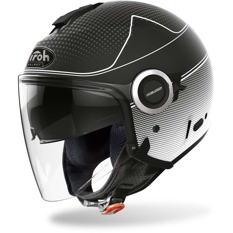 Airoh Motorcycle Helmet Double Visor Airoh HELIOS Map Matt Black