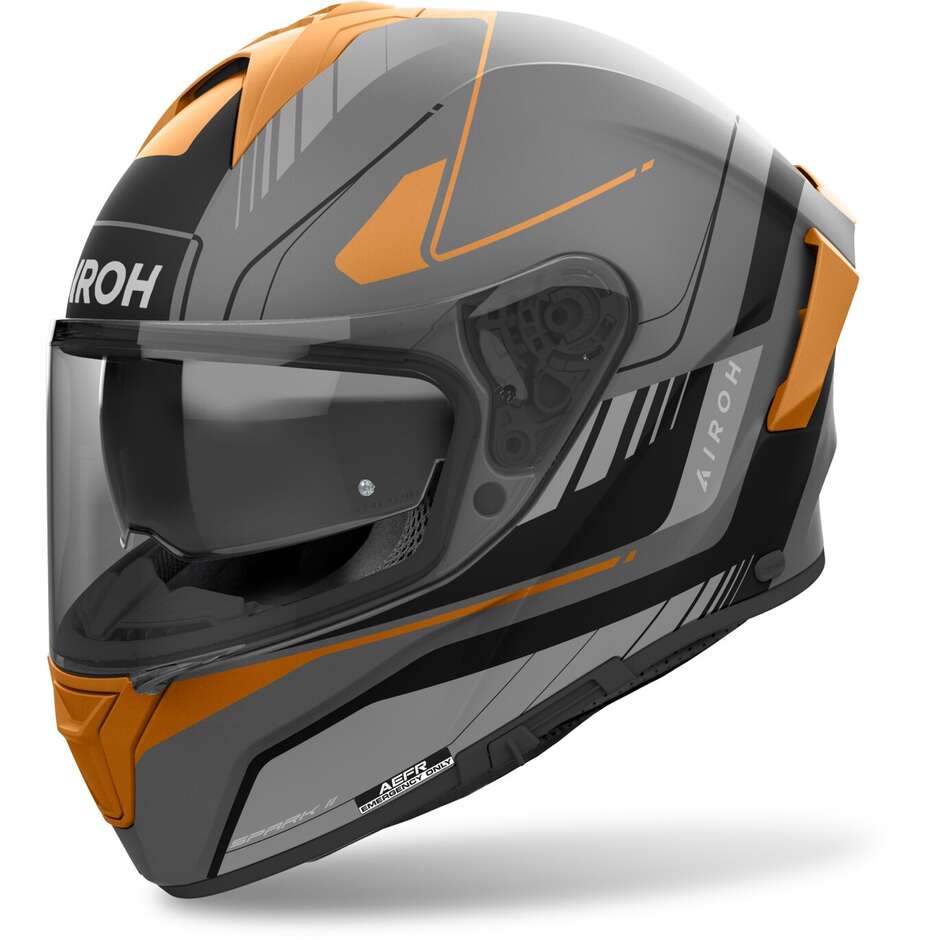 Airoh SPARK 2 CHRONO Full Face Motorcycle Helmet Matt Gold
