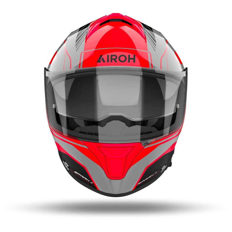 Airoh SPARK 2 CHRONO Integral-Motorradhelm, glänzendes Orange