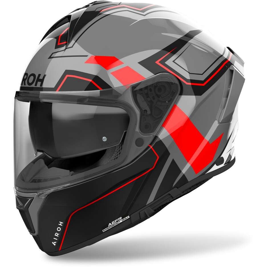 Airoh SPARK 2 DART Integral-Motorradhelm, glänzend rot