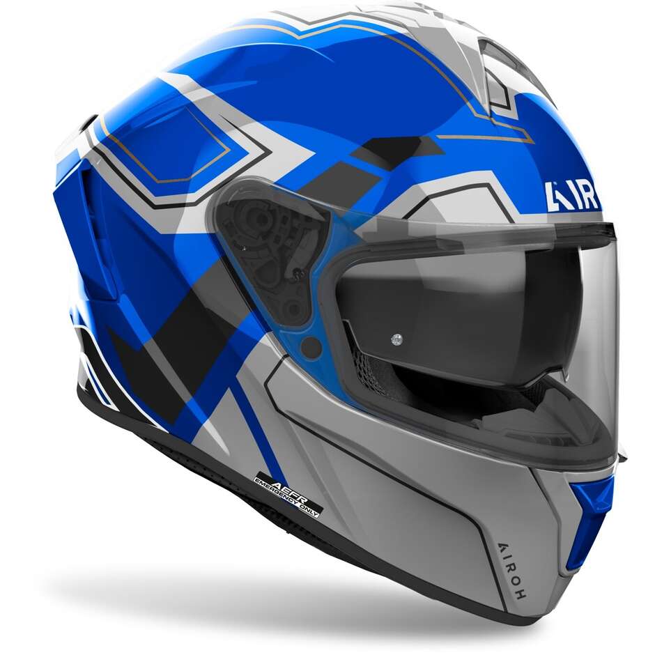 Airoh SPARK 2 DART Integral-Motorradhelm, glänzendes Blau