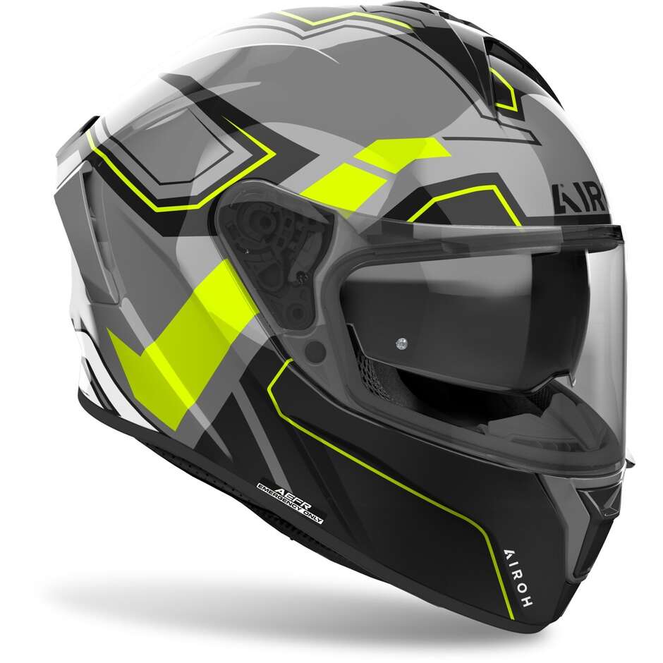 Airoh SPARK 2 DART Integral-Motorradhelm, glänzendes Gelb