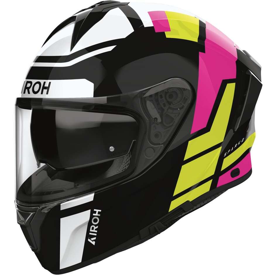 Airoh SPARK 2 LIVELY Integralhelm für Motorradfahrer, Mint glänzend