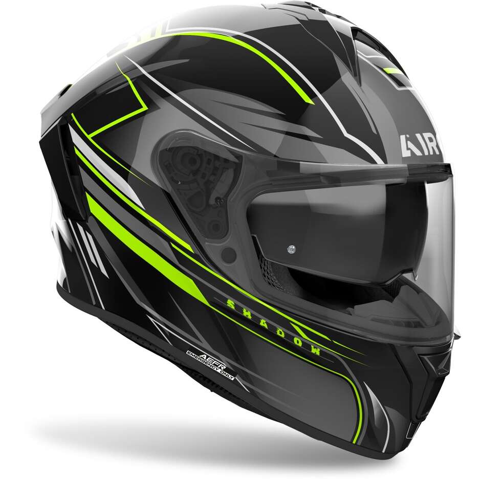 Airoh SPARK 2 SHADOW Full Face Motorcycle Helmet Gloss Yellow