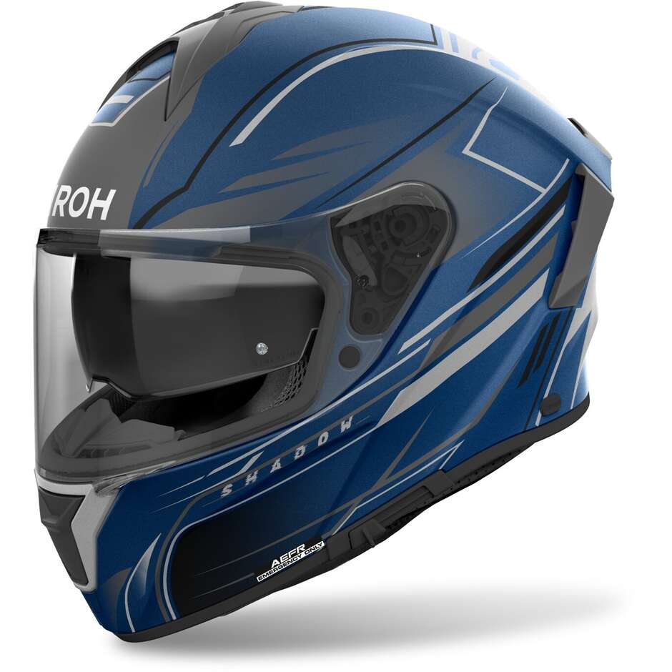 Airoh SPARK 2 SHADOW Integral-Motorradhelm Mattblau