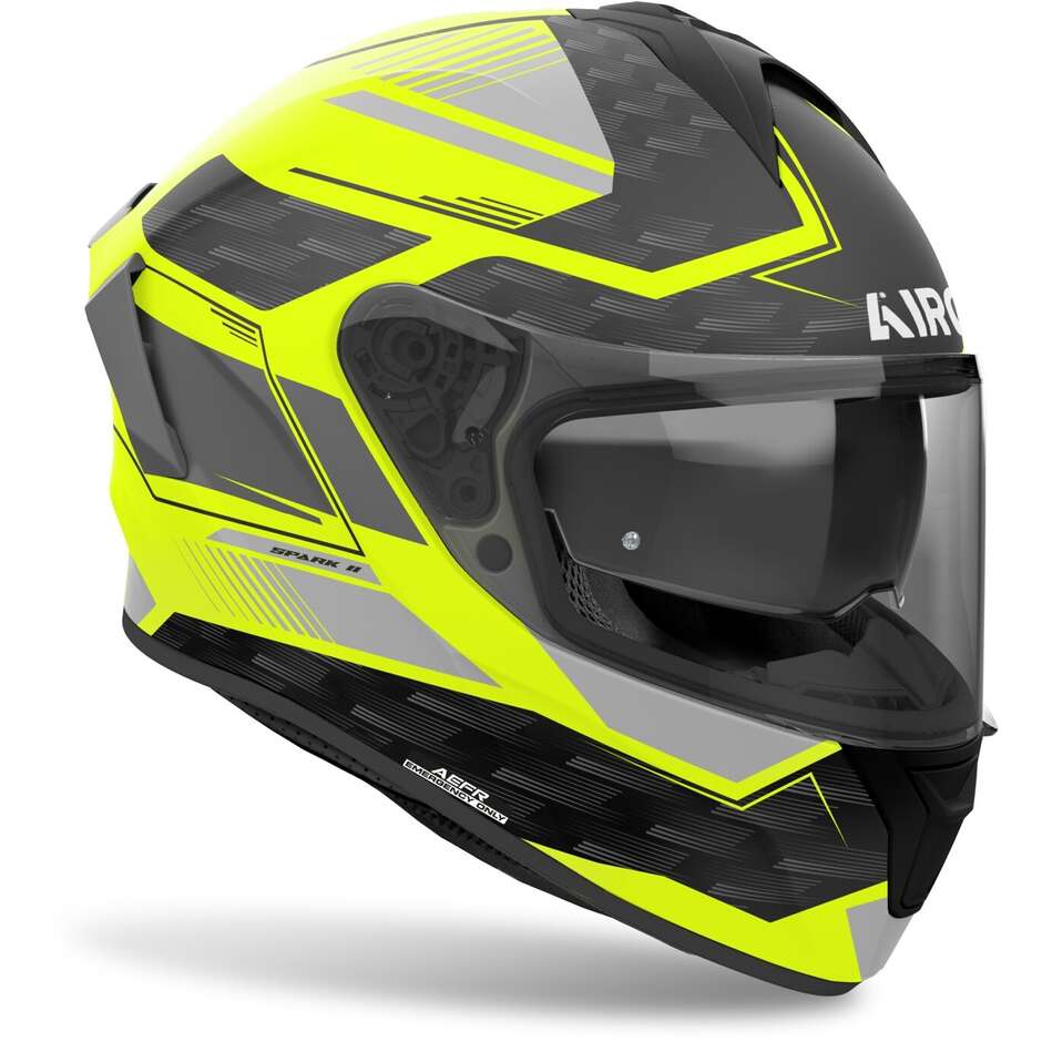 Airoh SPARK 2 ZENITH Mattgelber Integral-Motorradhelm