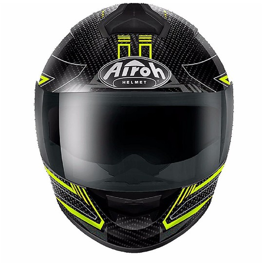 Airoh St 701 Safety Full Black Carbon Helmet