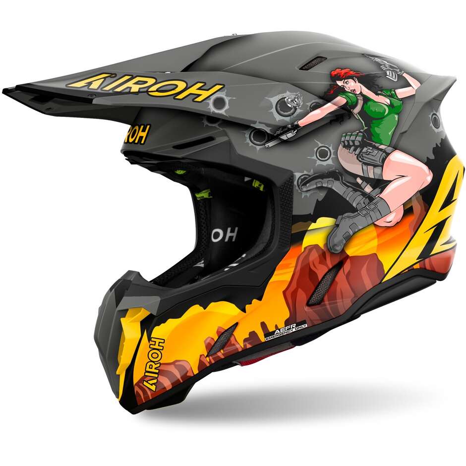 Airoh TWIST 3 ADVENTURE Matt Cross Enduro Motorcycle Helmet