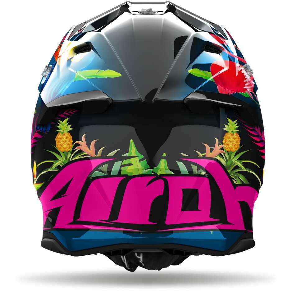 Airoh TWIST 3 AMAZONIA Cross Enduro Motorradhelm glänzend