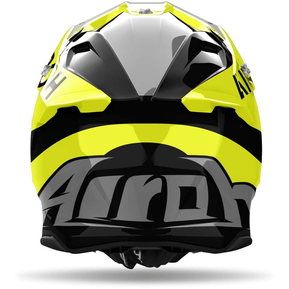 Airoh TWIST 3 KING glänzend gelber Cross-Enduro-Motorradhelm