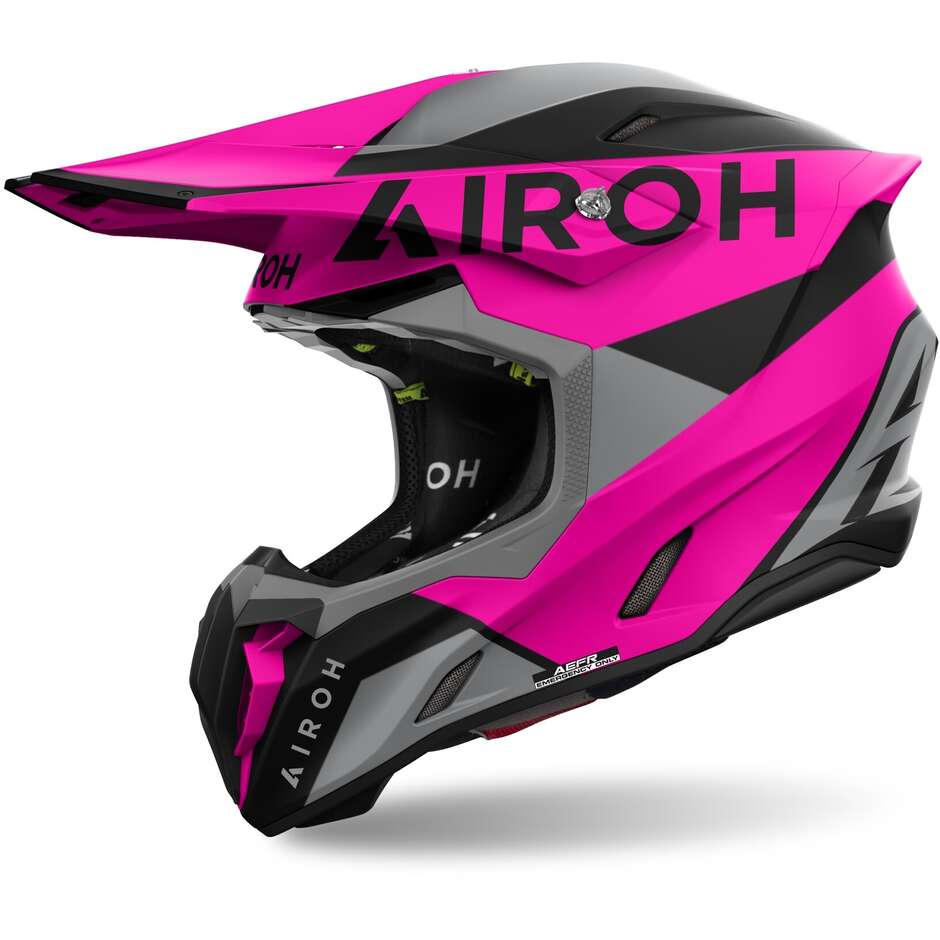 Airoh TWIST 3 KING Matt Pink Cross Enduro Motorcycle Helmet