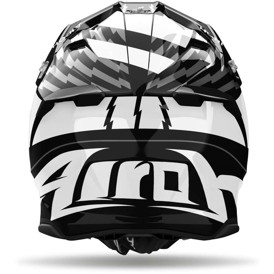 Airoh TWIST 3 THUNDER Cross Enduro Motorcycle Helmet Matt Black White