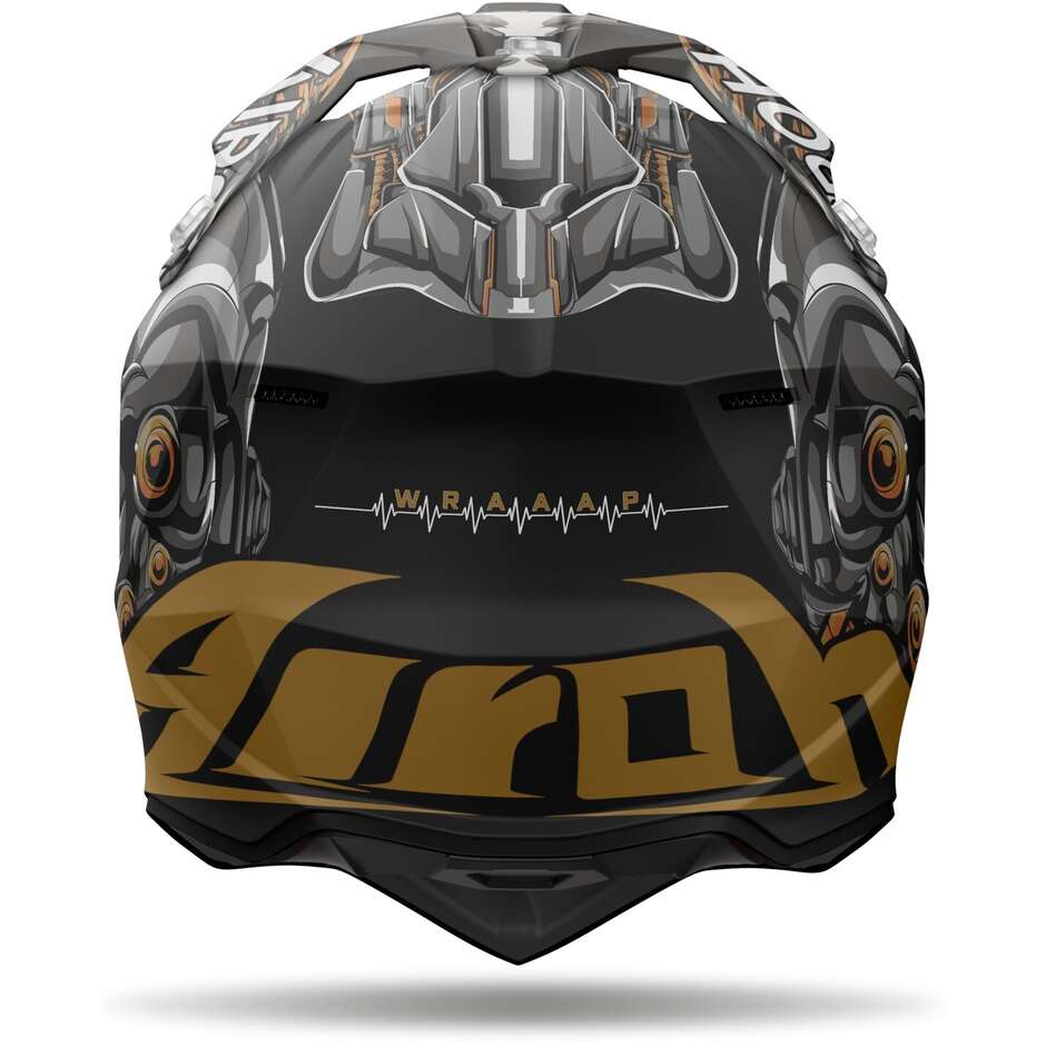 Airoh WRAAAP CYBORG Matt Cross Enduro Motorcycle Helmet