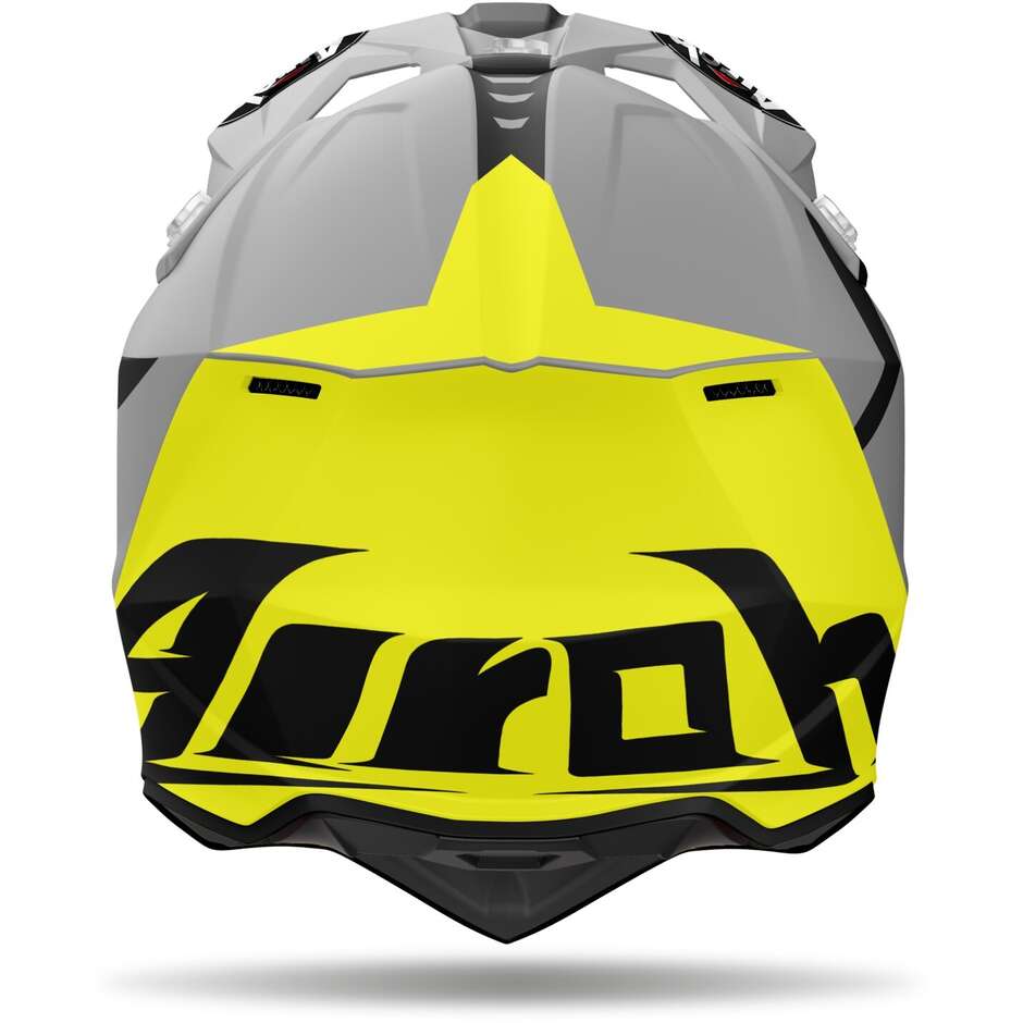 Airoh WRAAAP REALOADED Matt Yellow Cross Enduro Motorcycle Helmet