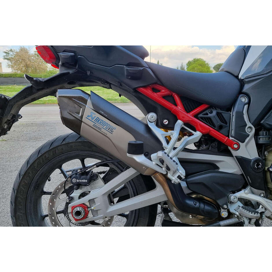 Akrapovic Ducati Multistrada V4 Auspuff-Hitzeschild - Carbon CNC Racing ZA998 glänzend