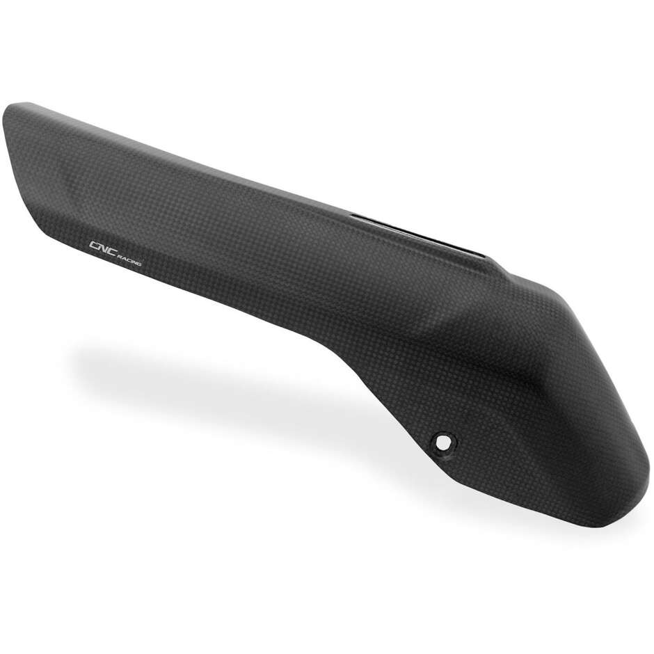 Akrapovic Ducati Multistrada V4 Exhaust Heat Shield - Carbon CNC Racing ZA998 Glossy