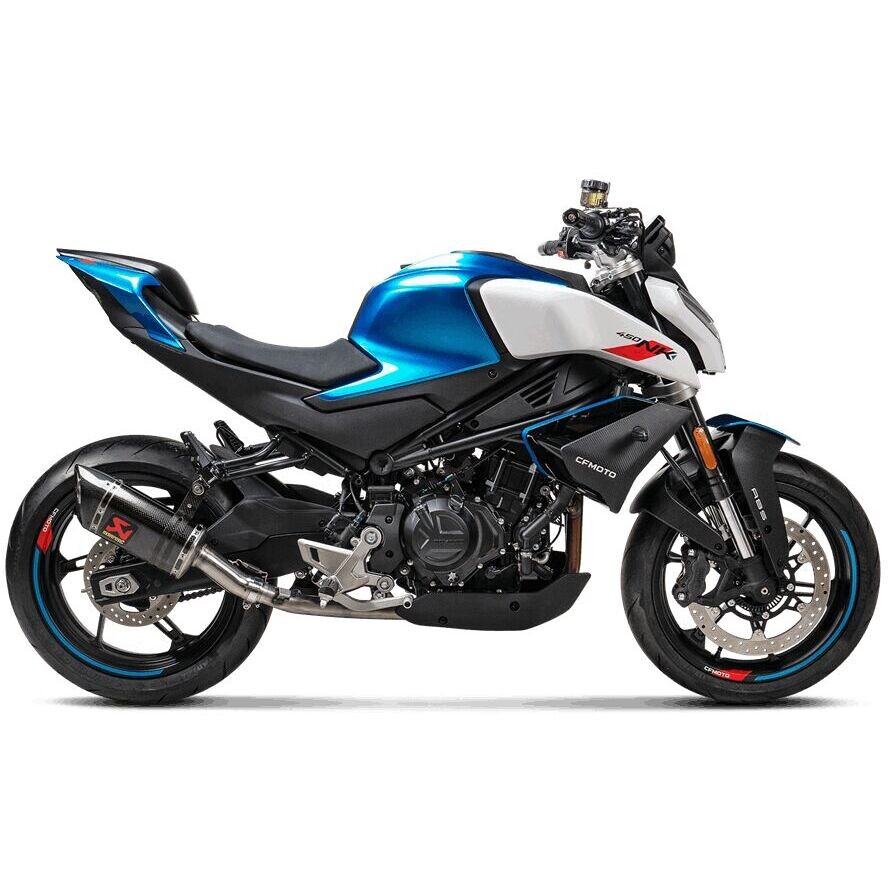 Akrapovic S-CF4SO1-APC Slip-On Exhaust for CF MOTO NK 450 (24-26); SR 450 (23-26); SR S 450 (24-25)
