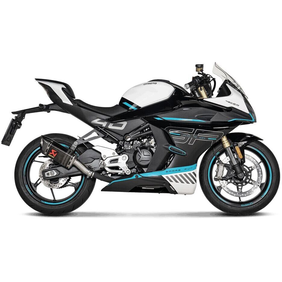 Akrapovic S-CF4SO1-APC Slip-On Exhaust for CF MOTO NK 450 (24-26); SR 450 (23-26); SR S 450 (24-25)