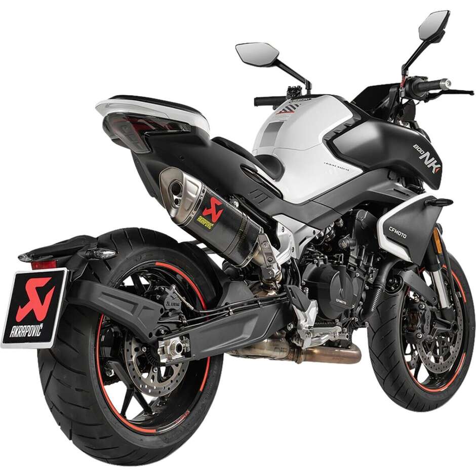 Akrapovic S-CF8SO1-HAPLC Slip-On Exhaust Muffler For CF MOTO NK 800 (23-26)