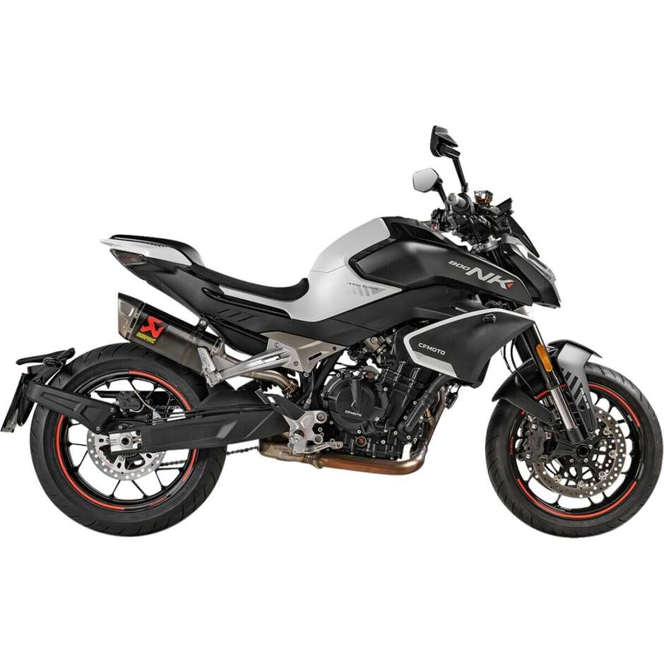 Akrapovic S-CF8SO1-HAPLC Slip-On Exhaust Muffler For CF MOTO NK 800 (23-26)