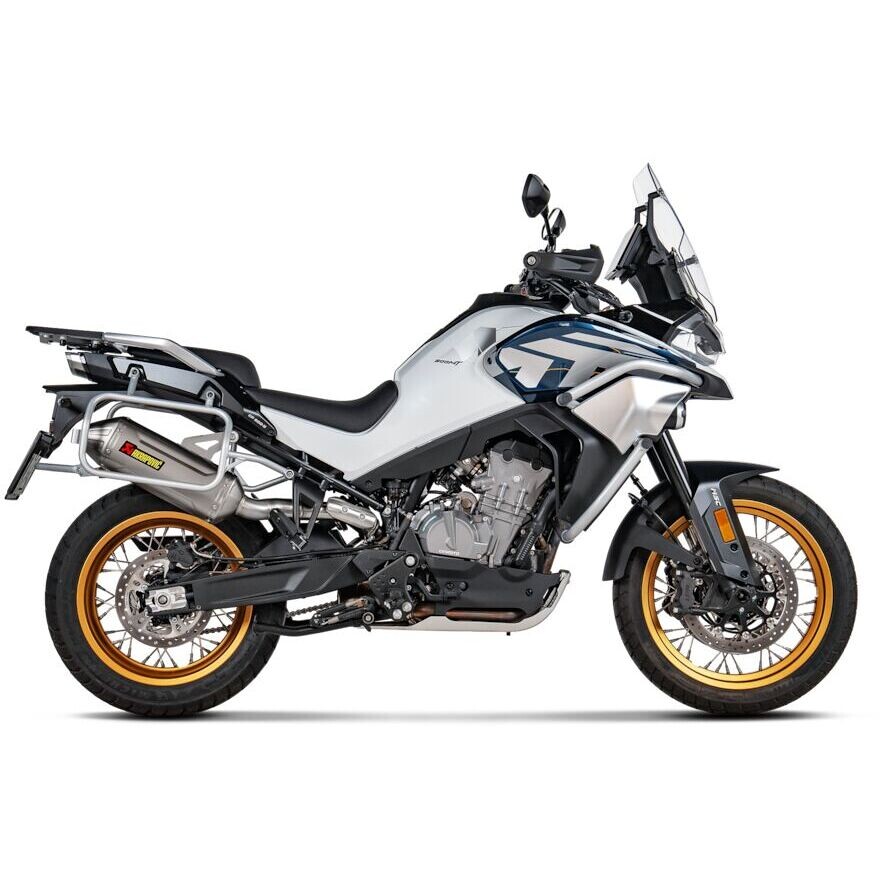 Akrapovic S-CF8SO4-HFTT Slip-On Exhaust Muffler For CF MOTO MT-800 ABS (24-26)