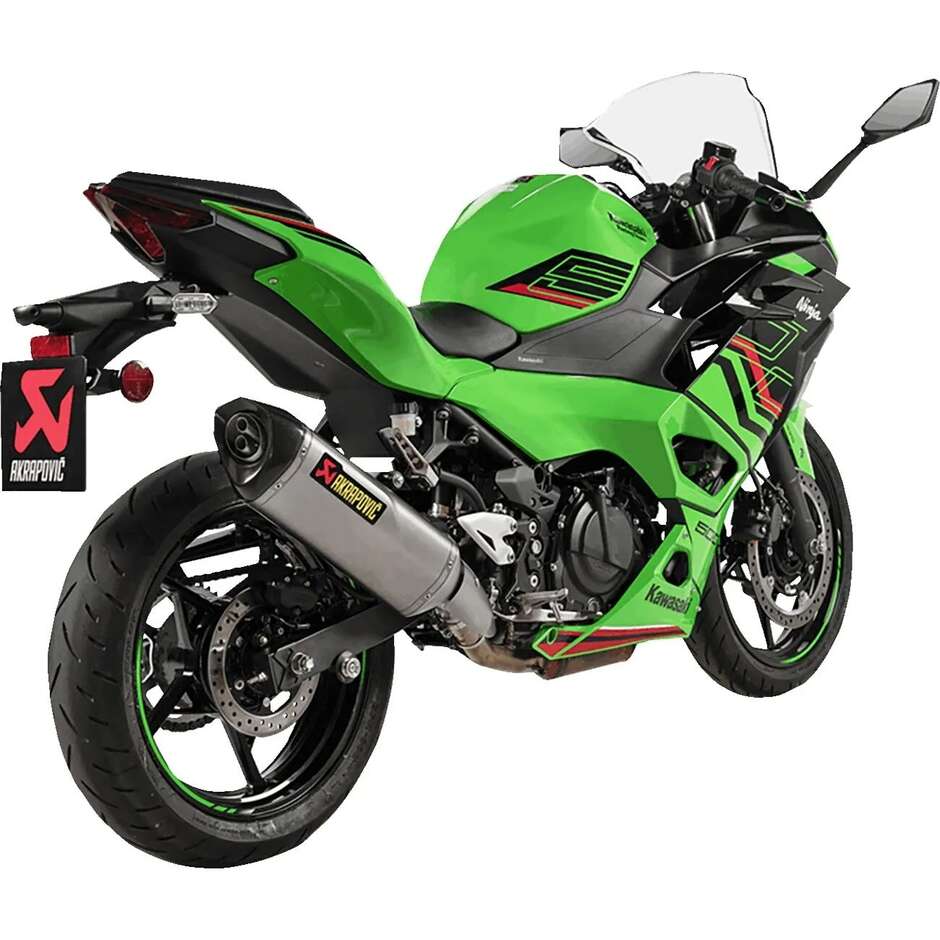 Akrapovic S-K5SO1-HRT Slip-On Exhaust Muffler For KAWASAKI Z 500 / Ninja 500 (24-26)