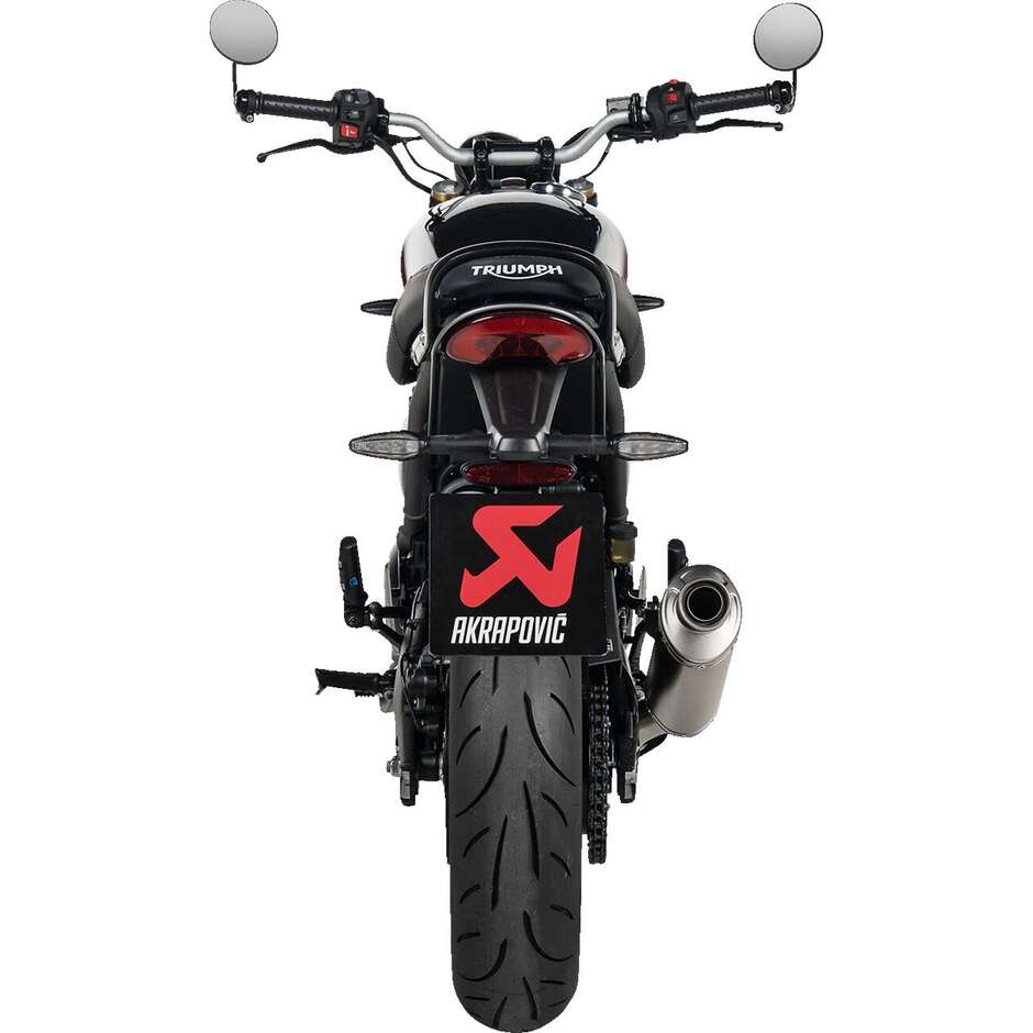 Akrapovic S-T4SO1-HDT Slip-On Exhaust for TRIUMPH Scrambler 400 X (24-26); Speed 400 (24-26)